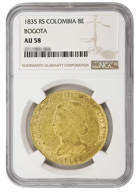 CHILE SANTIAGO MINT 1811 FERNANDO VII 8 ESCUDOS CI, Full Doubloon